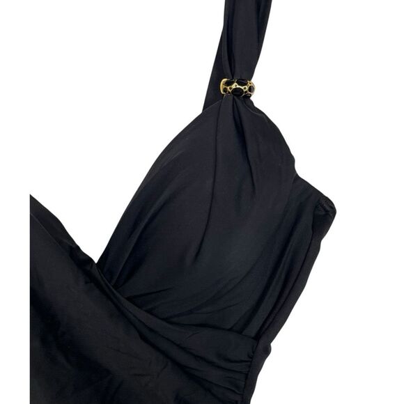 NWOT Miraclesuit | Siren One Piece in Black Slimming Tummy Control 8 - Picture 7 of 11